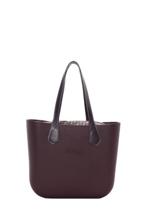 SHOPPER - Shopping bag - burgundy plain