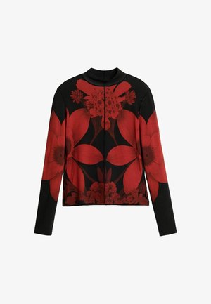 Desigual, PRINTED KNIT T-SHIRT - T-shirt à manches longues - black