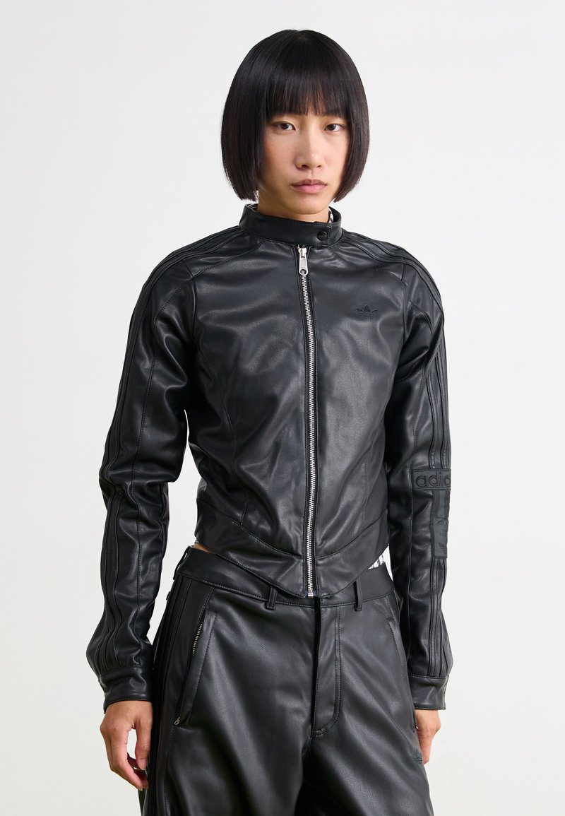 adidas Originals PLEATHER JACKET - Jakna iz umetnega usnja - black