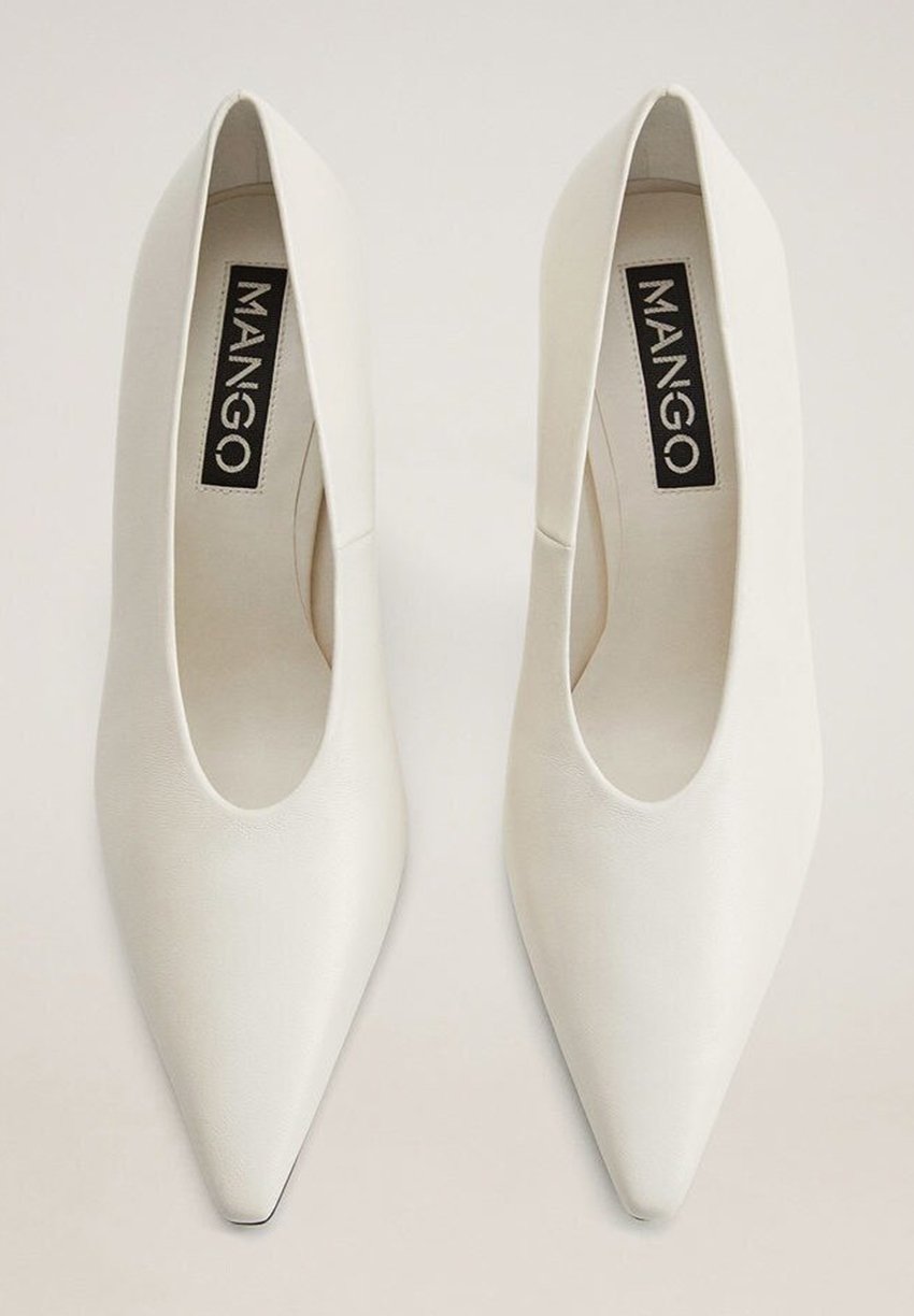 mango pumps beige