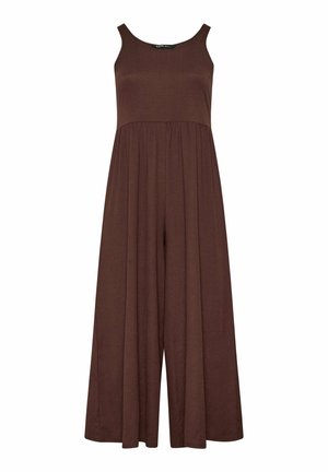 Yours Clothing, WOMEN'S JUMPSUITS - Buksedragter - chocolate