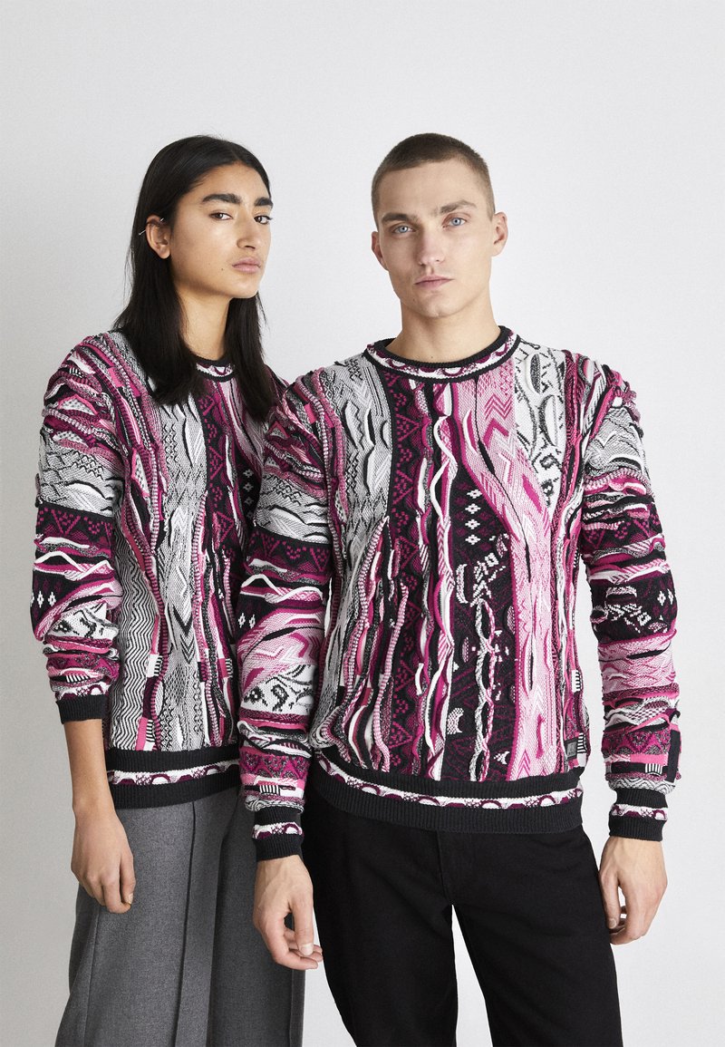 Carlo Colucci RUNDHALS UNISEX - Strickpullover - fuchsia