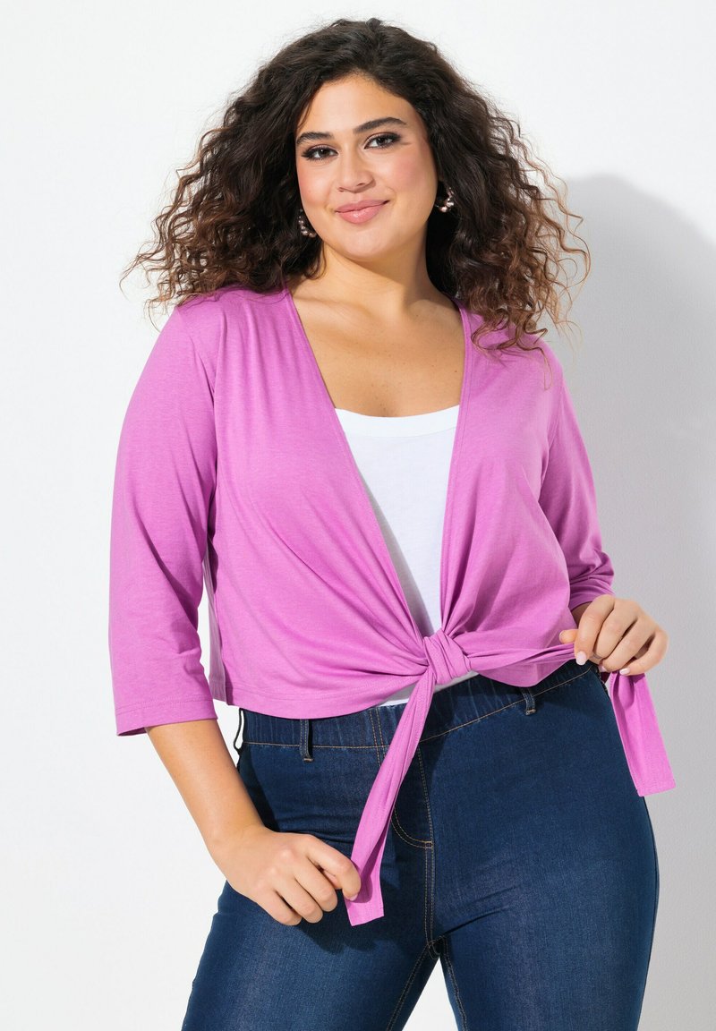 Ulla Popken BOLERO Strickjacke cool pink/pink