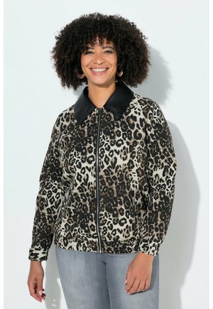 LEO-MUSTER OPTIK-KRAGEN - Let jakke / Sommerjakker - soft granite