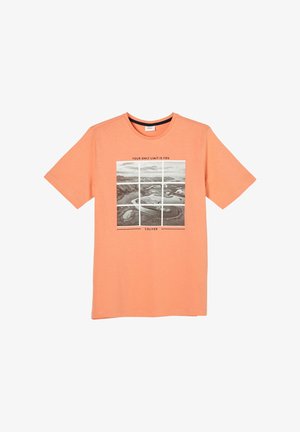 MIT FOTOPRINT - T-shirt con stampa - mottled orange