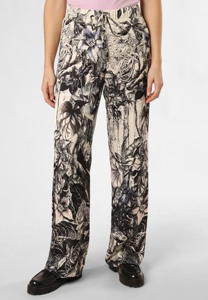 AVRIL - Stoffhose - schwarz ecru