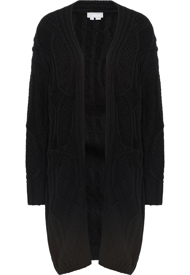 Damen Strickjacken | usha USHA SIVENE Strickjacke schwarz - TZ10165 Damen Strickjacken | usha USHA SIVENE Strickjacke schwarz - TZ10165