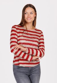 Key Largo LONGSLEEVE WLS HAPPINESS ROUND - T-shirt à manches longues - red