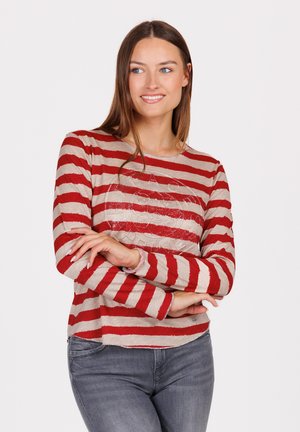 Key Largo LONGSLEEVE WLS HAPPINESS ROUND - T-shirt à manches longues - red