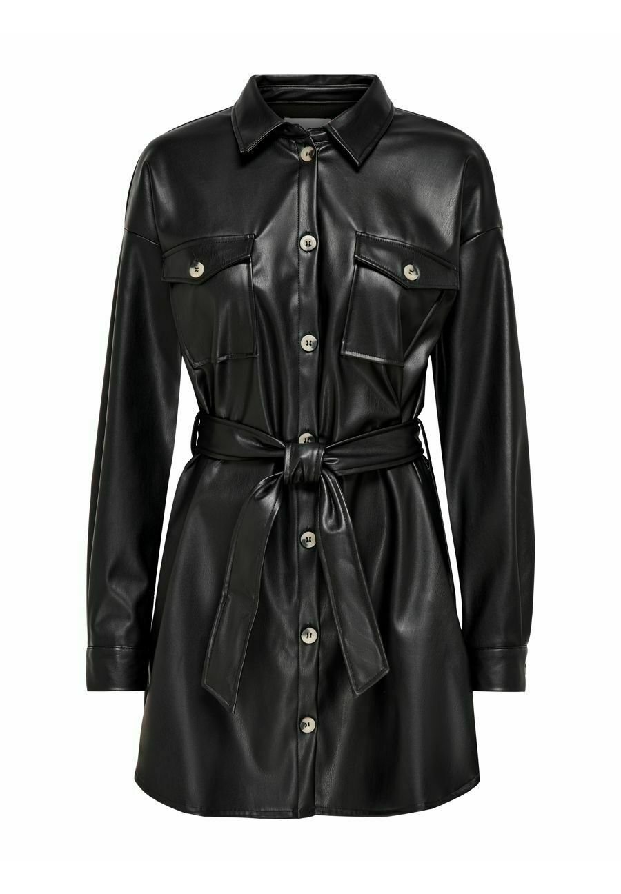 Kurzmantel Only Mantel Mit Leder Only Damen Kunstleder Mantel