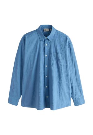 Next, REGULAR FIT - DRUMMED TEXTURE LONG SLEEVE SHIRT  . - Hemd - blue