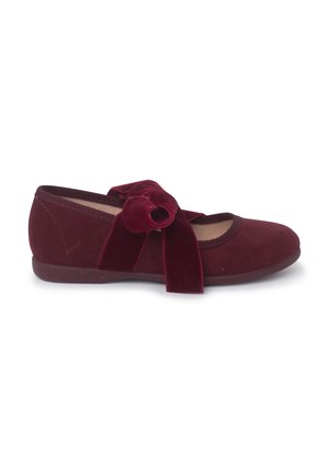 Pisamonas CON LAZO DE TERCIOPELO - Ballerine con cinturino - burdeos