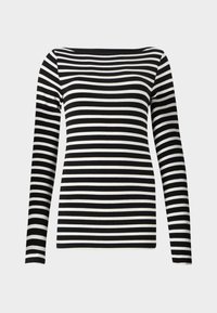 BATEAU STRIPE - Long sleeved top - ivory black