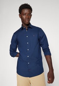 Tommy Hilfiger STRETCH POPLIN CONTRAST SHIRT - Camicia - navy iris