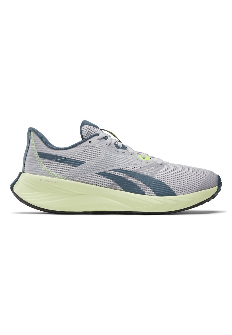 Reebok ENERGEN TECH PLUS - Chaussures de running sur route - light solid grey hoops blue f laser lime f