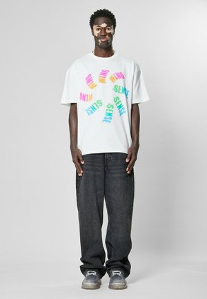 RAINBOW LOGO - T-shirt con stampa - offwhite