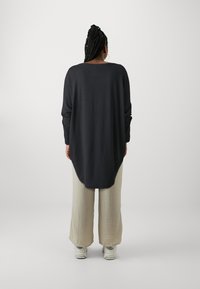 ONLY Carmakoma CARCARMA LONG - Long sleeved top - black/melange