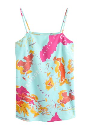 Next, Débardeur - light blue pink map print