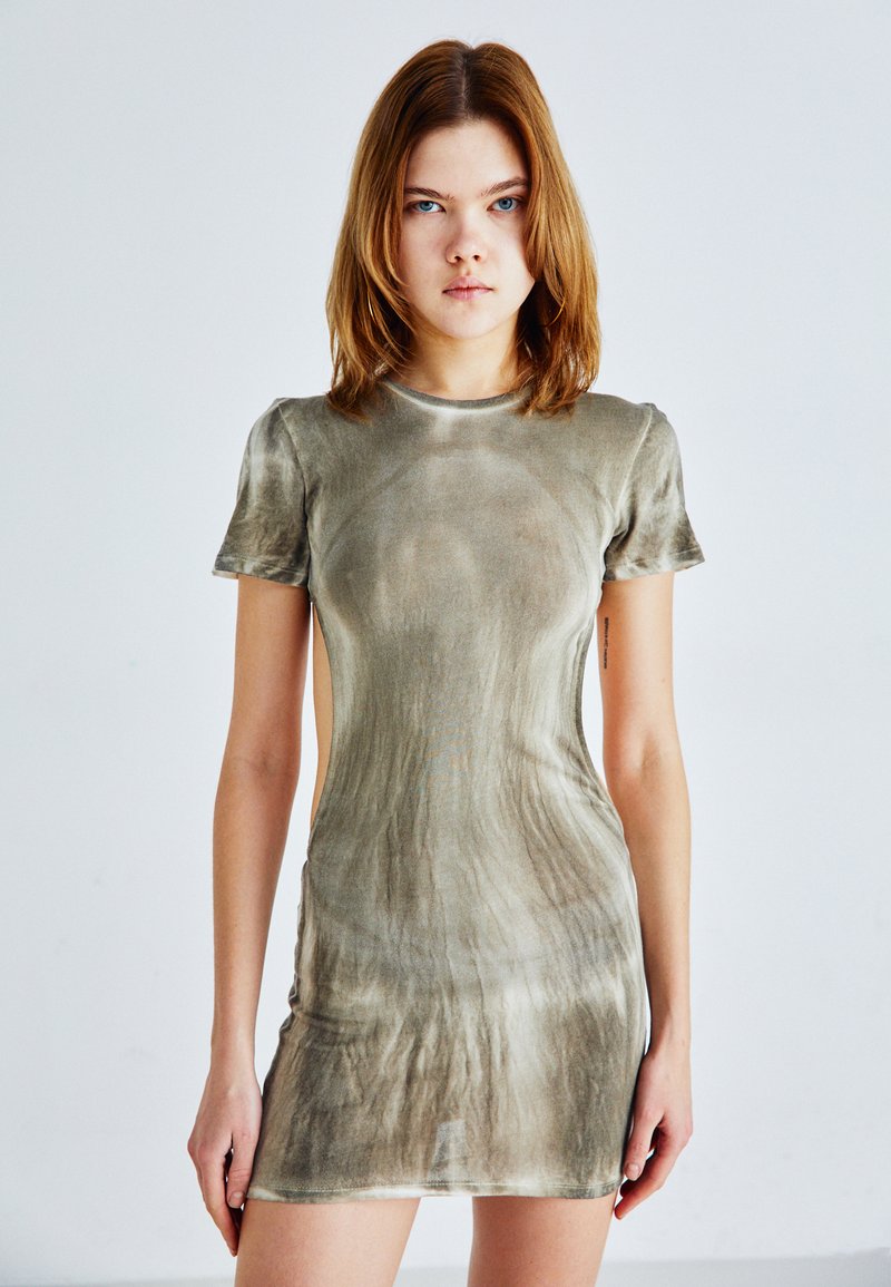 Jaded London - DIRTY WASH DRESS - Jerseyjurk - grey, Vergroten