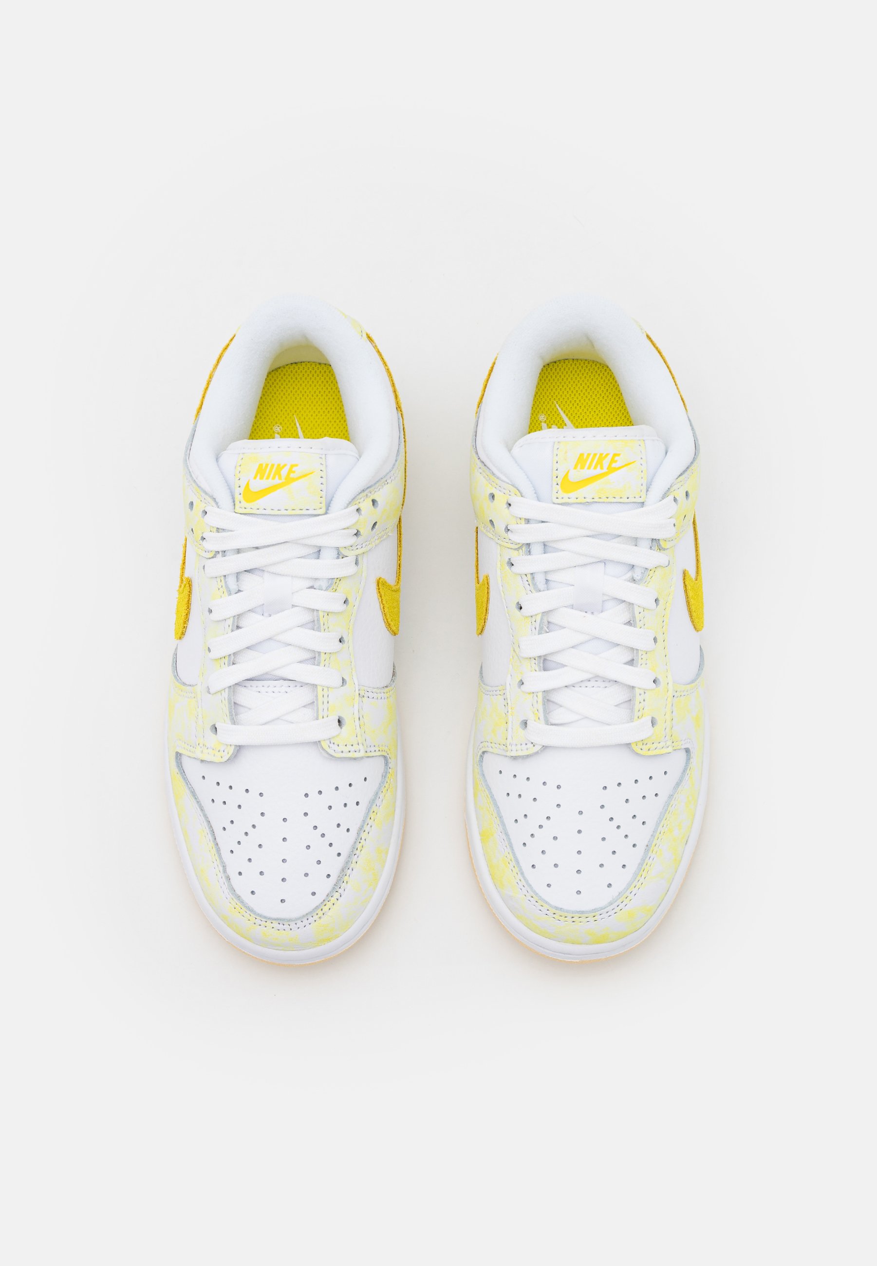 Nike Sportswear DUNK - Sneaker low - yellow strike/white/gelb - Zalando.de
