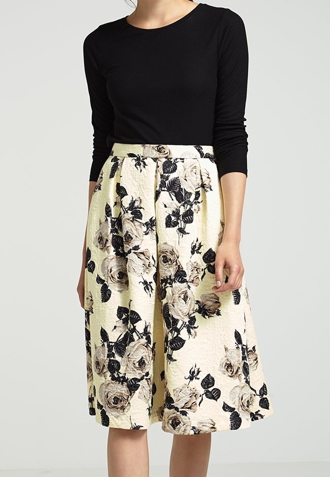 Topshop Jupe plissée - yellow