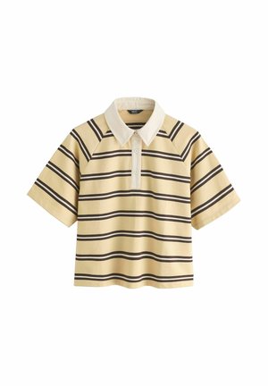 Next, Polo shirt - yellow/brown stripe