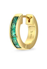 Common Lines BAGUETTE HOOP UNISEX - Single earring - goldfarben