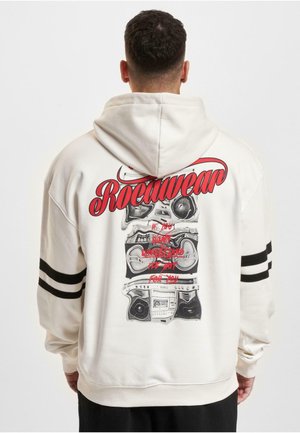 Rocawear Džemperis su gobtuvu - white black