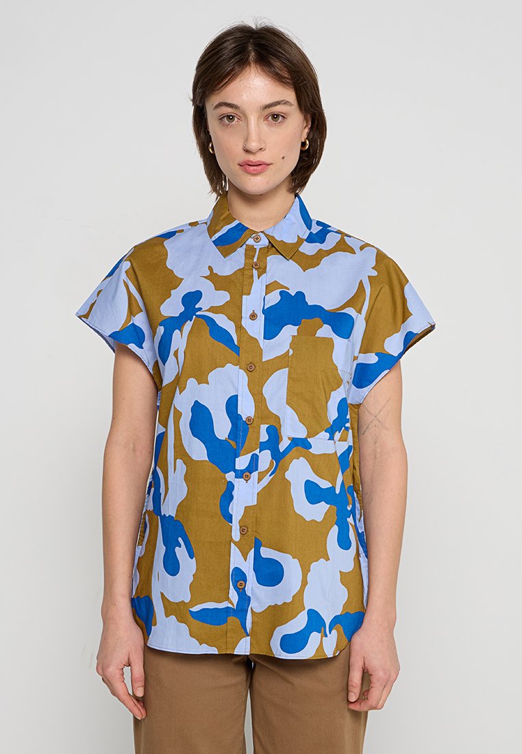 closed Overhemdblouse blauw