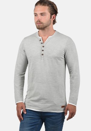 Solid SDVolko shirt met lange mouwen voor heren, met opa-hals, zwart (9000), XXL Solid SDVolko shirt met lange mouwen voor heren, met opa-hals, zwart (9000), XXL