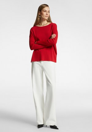 BOAT NECK   - Strickpullover - rosso
