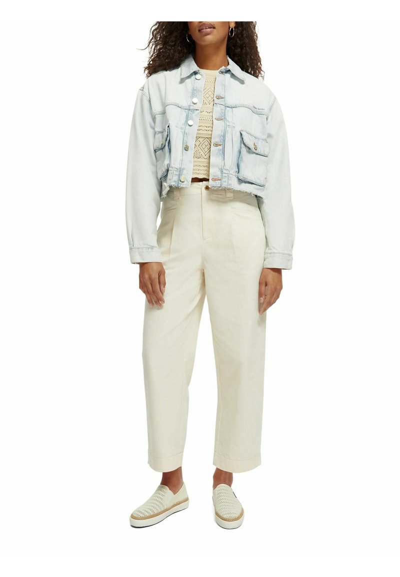 Scotch & Soda UTILITY TRUCKER Jeansjacke poem in the park/lightblue denim Zalando.de