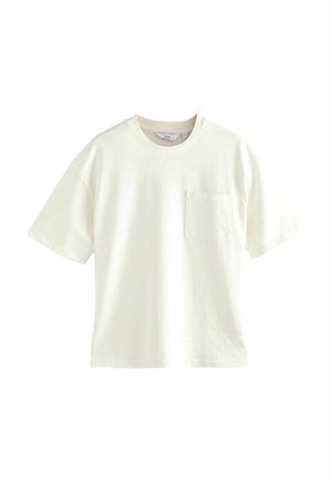 REGULAR FIT - HEAVYWEIGHT SLUB   - Basic T-shirt - ecru