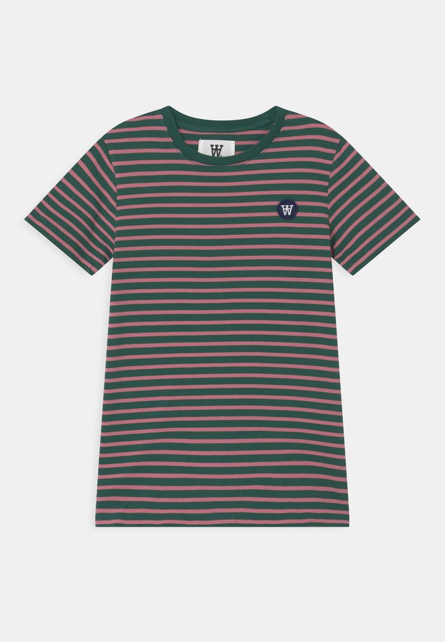 OLA UNISEX - T-shirt print - faded green/rose