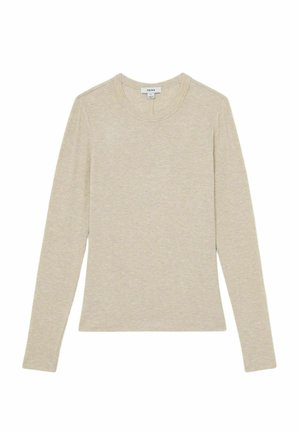 Reiss, REGULAR FIT - ARABELLE JERSEY CREW-NECK LONG-SLEEVE TOP . - Bluză cu mânecă lungă - neutral marl