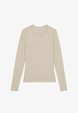Reiss, REGULAR FIT - ARABELLE JERSEY CREW-NECK LONG-SLEEVE TOP . - Top s dlhým rukávom - neutral marl