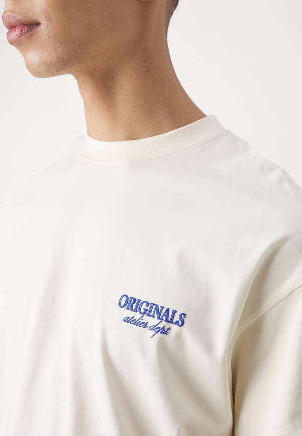 JORSANTORINI BACK SS CREW NECK  - Print T-shirt - buttercream2