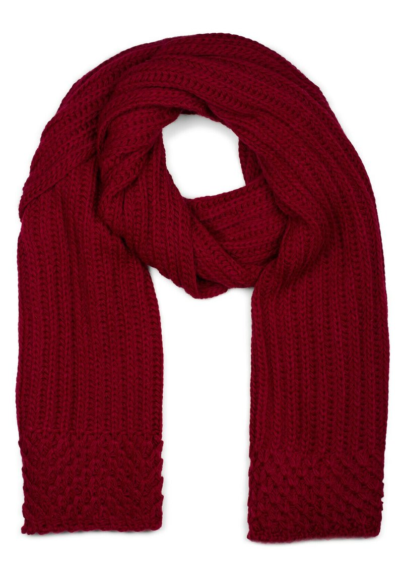 Damen Schals | STYLEBREAKER MIT RIPPEN UND PERL STRIC Schal bordeaux-rot/bordeaux - VG22518 Damen Schals | STYLEBREAKER MIT RIPPEN UND PERL STRIC Schal bordeaux-rot/bordeaux - VG22518