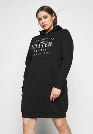OVERSIZED HOODIE DRESS - Kjole - black