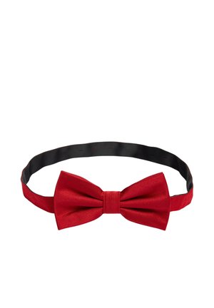 PRE-TIED SOLID - Butterfly - red