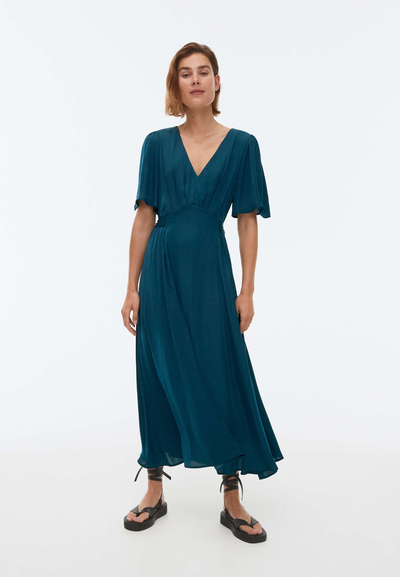 OYSHO LONG - Vestito lungo - green/verde - Zalando.it