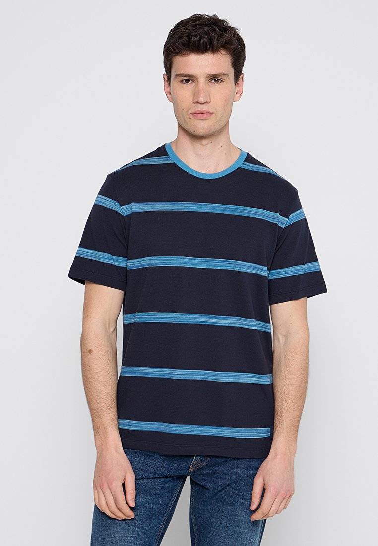 Scotch & Soda T-shirt print donkerblauw