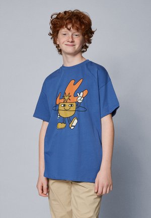 Print T-shirt - blue