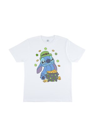 Henry Tiger, LILO & STITCH STITCH STRUCKS GOLD - T-shirt con stampa - white