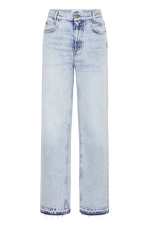 Jeans straight leg - light blue denim