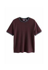 REGULAR FIT - TEXTURED TIPPED - T-shirts basic - burgundy red