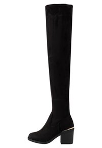 Even&Odd Wide Fit Stivali sopra il ginocchio - black