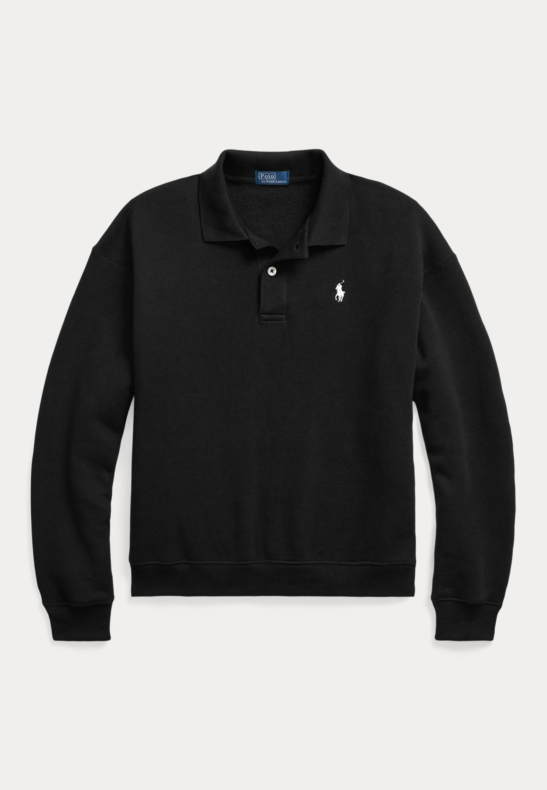 Polo Ralph Lauren POLO-COLLAR PULLOVER - Sweatshirt - black
