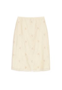 LOLA EMBELLISHED MIDI SKIRT - Saia lápis - ivory