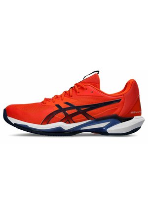 SOLUTION SPEED - Chaussures de tennis pour terre-battueerre battue - orange dunkelblau